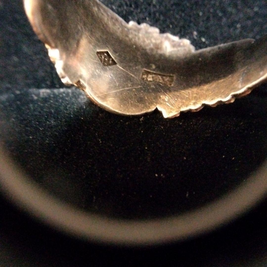 デザイン かまぼこ 細工 リング アンティーク サイズFREE