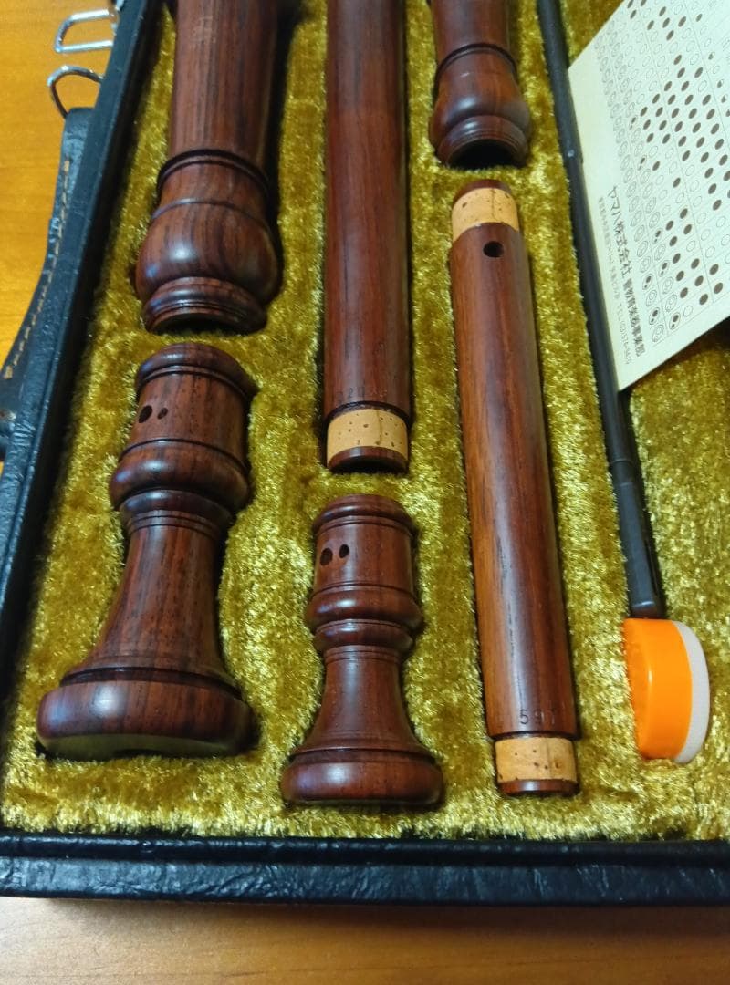 木製アルトリコーダーセット ケース付き