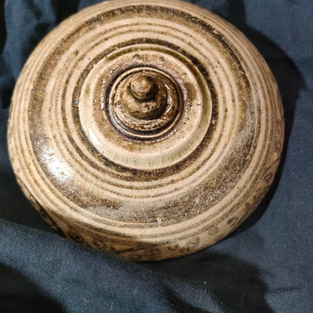 宋胡録 スンコロク タイ古陶 香合 蓋物 東南アジア美術