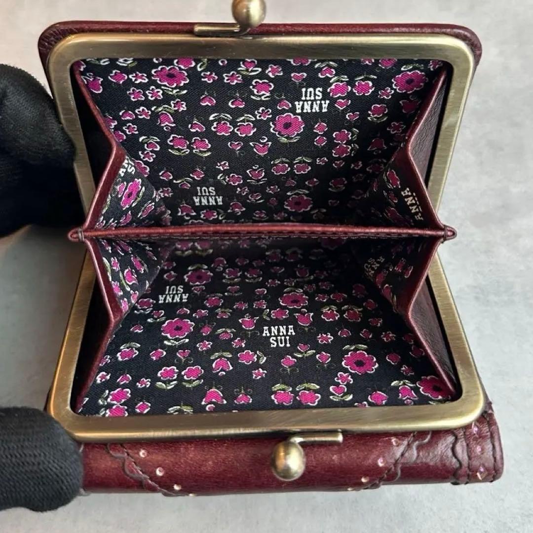 小物 Y2K ANNA SUI Butterfly Gamaguchi wallet