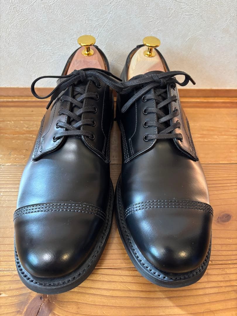 【極美品】サンダース 1128Bミリタリーダービーシューズ BLACK 7H