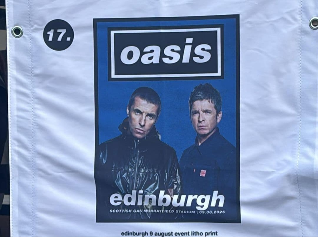 超貴重 オアシス Live25 再結成ツアー8/8 EDINBURGH ポスター - メルカリ