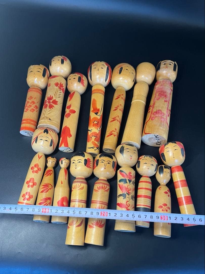 伝統こけし16本まとめ売り 戦前小野寺重一煤孫実太郎他 東北