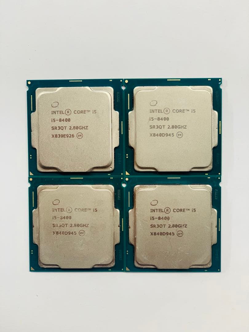 Intel Core i5-8400 CPU 2.80GHz 4個セット