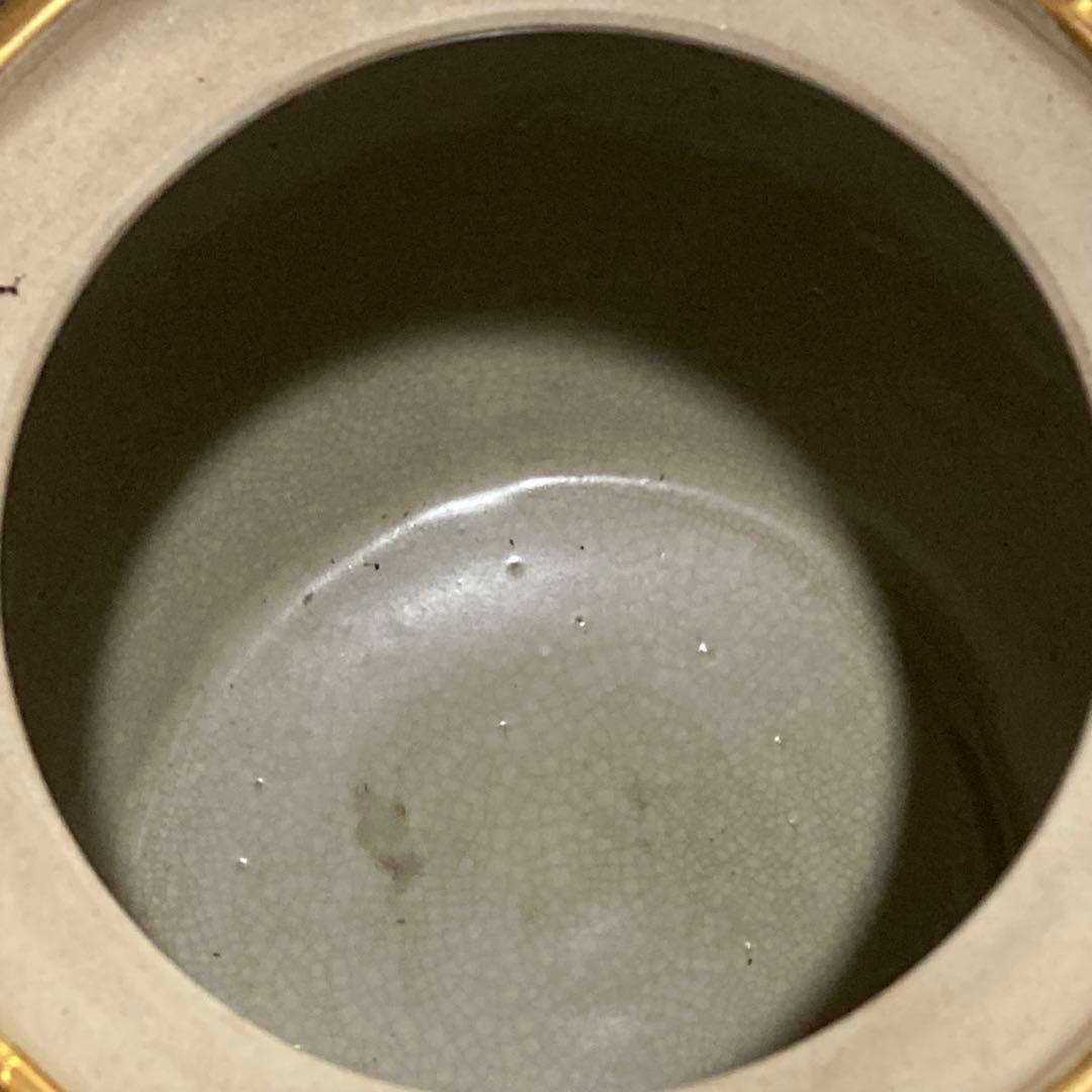 薩摩焼 香炉 薩摩十字 薩摩錦風造 三足 獅子 香炉 香道具 茶道具 古