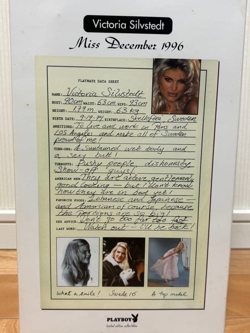 その他 PLAYBOY Playmate 1997 Victoria Silvstedt