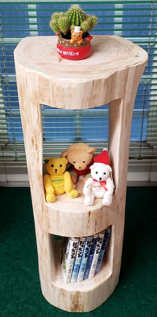 檜根元丸太オブジェ台　 78cm 12月16日まで金額