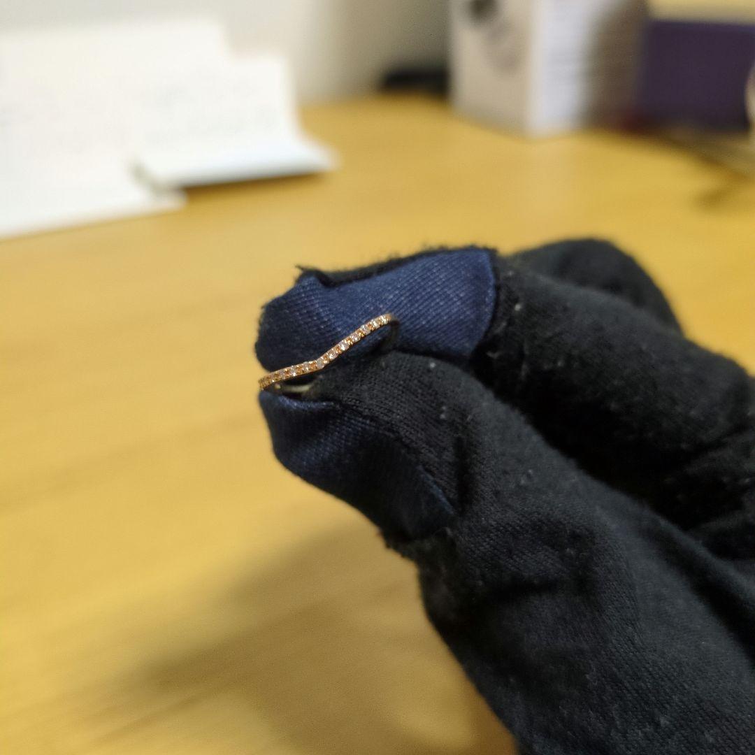 agete 18K ダイヤモンドリングと10K ダイヤモンドリング 7号