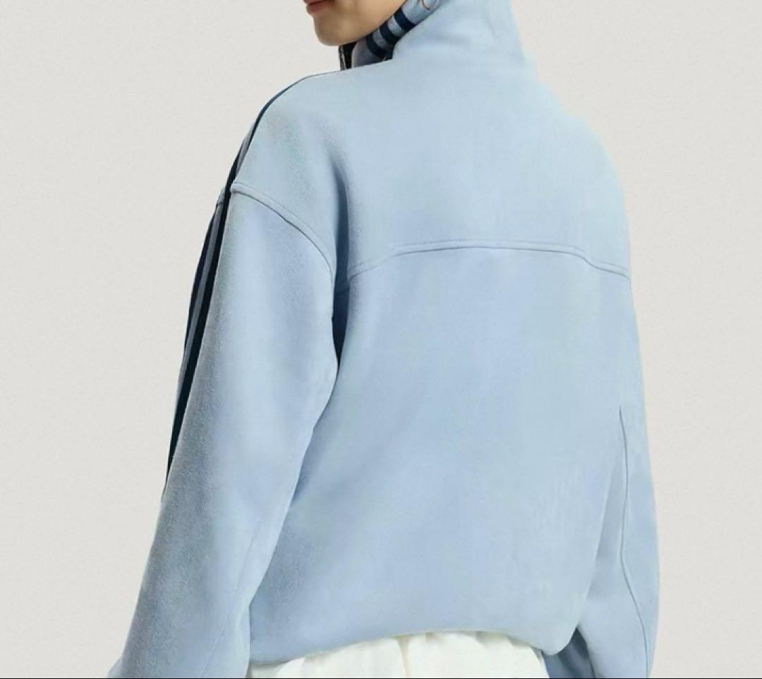 M 海外限定adidas originalsトラックジャケット　アディダス　水色