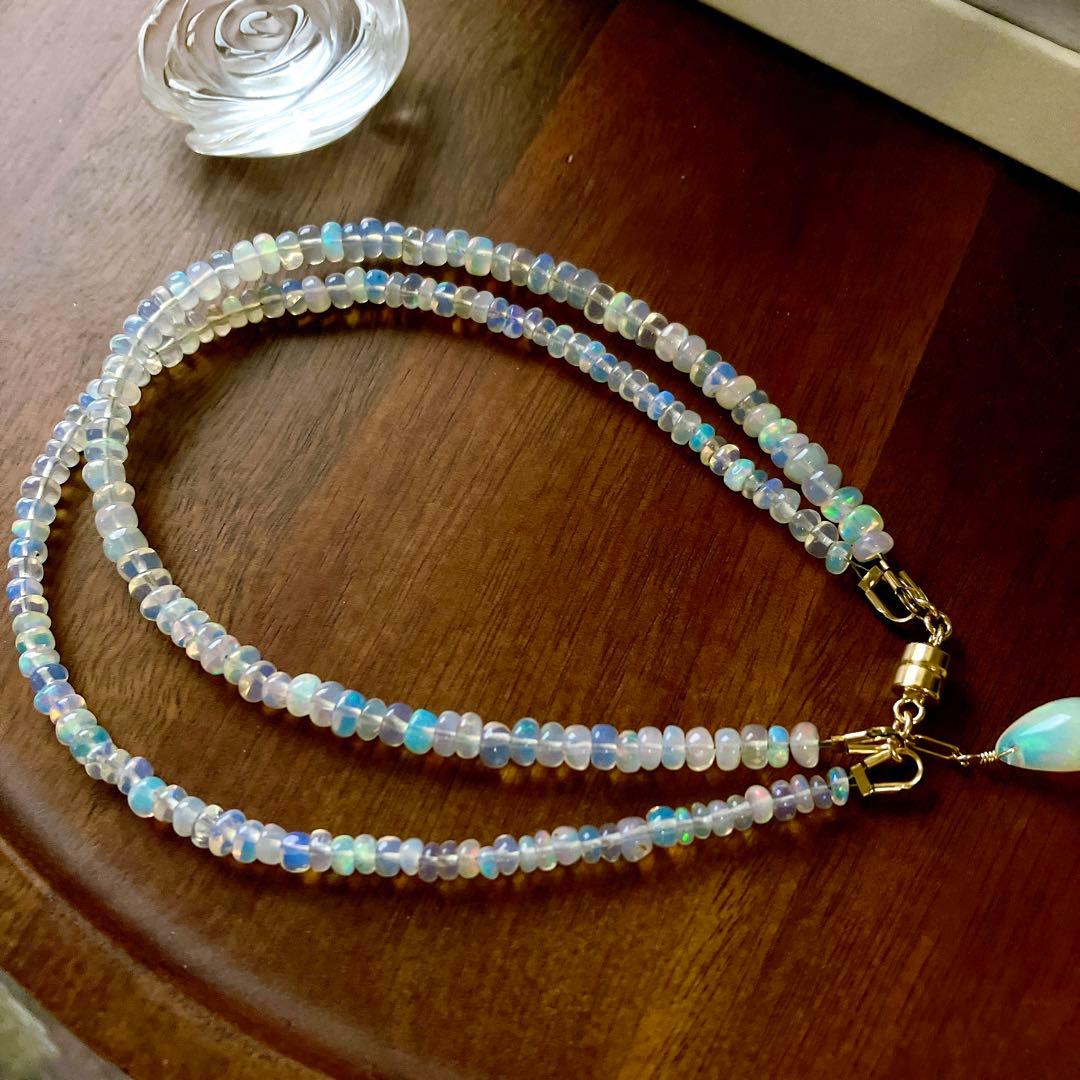 桃色の雲◆ドラゴンスケールカービング✧淡水パールネックレストップ