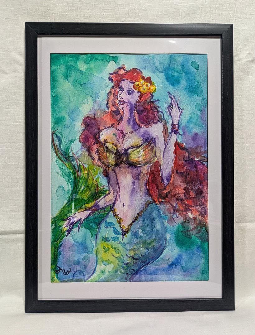 バルタン星人 ナガモトマイ ウルトラマン 絵画 水彩 アクリル イラスト