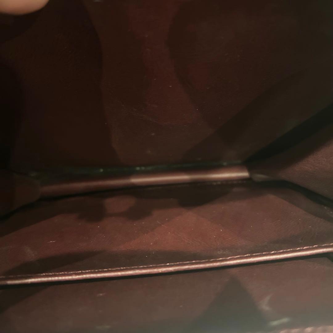 モラビト ワンショルダーバッグ レザー ボルドー ハンドバッグ ゴールド金具