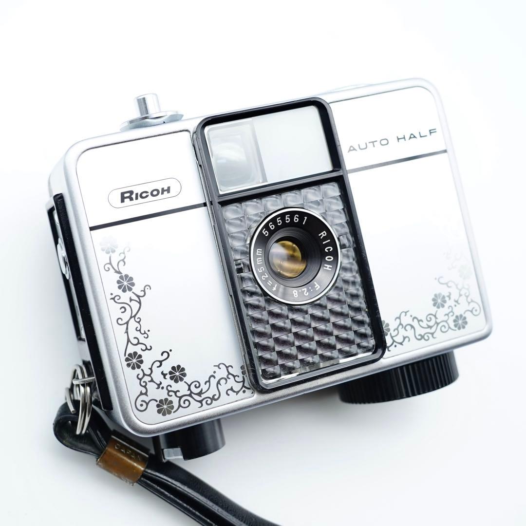 動作確認・清掃済み＊試写あり】リコーオートハーフE 花柄