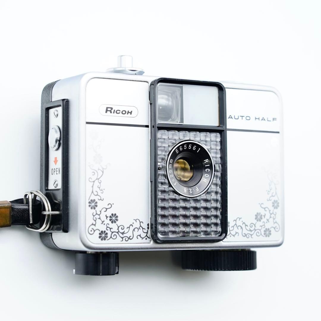 動作確認・清掃済み＊試写あり】リコーオートハーフE 花柄