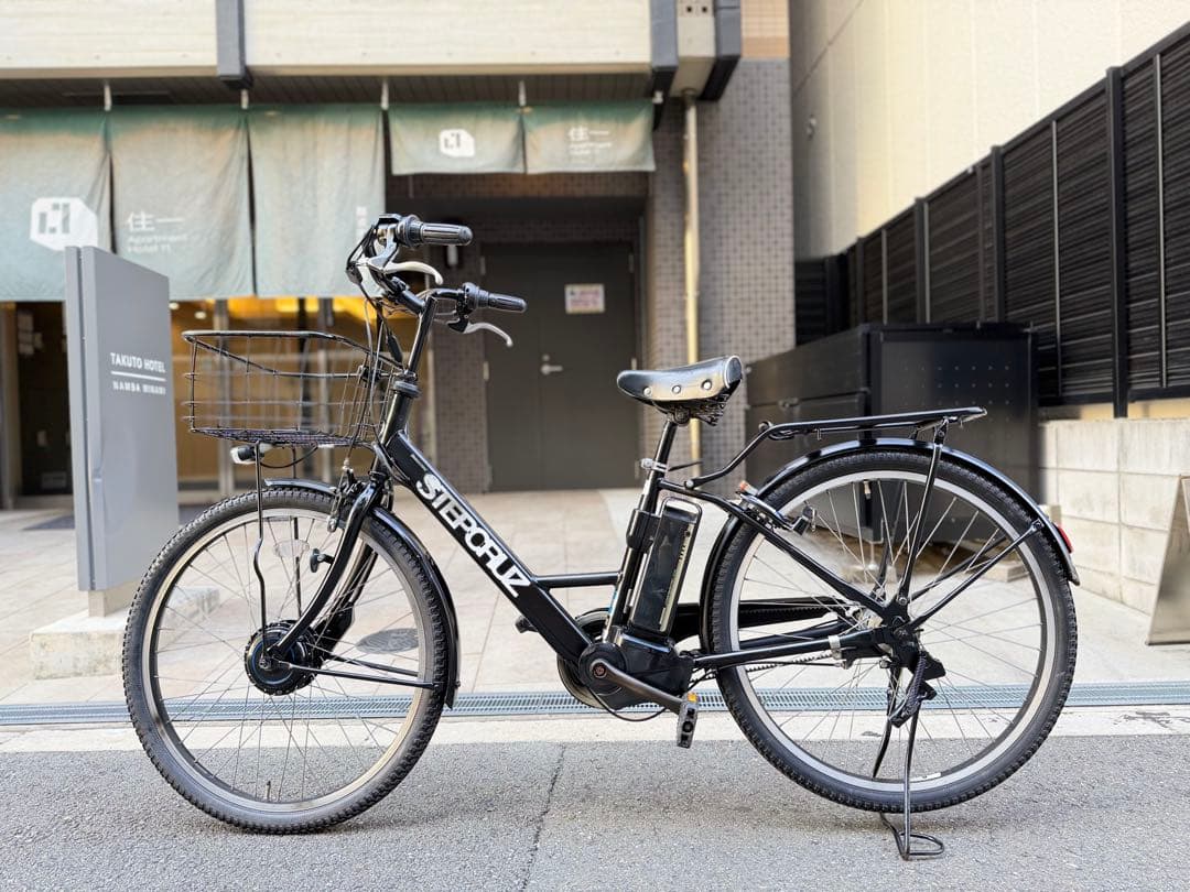 大阪府　ブリヂストン　電動アシスト自転車 ブラック