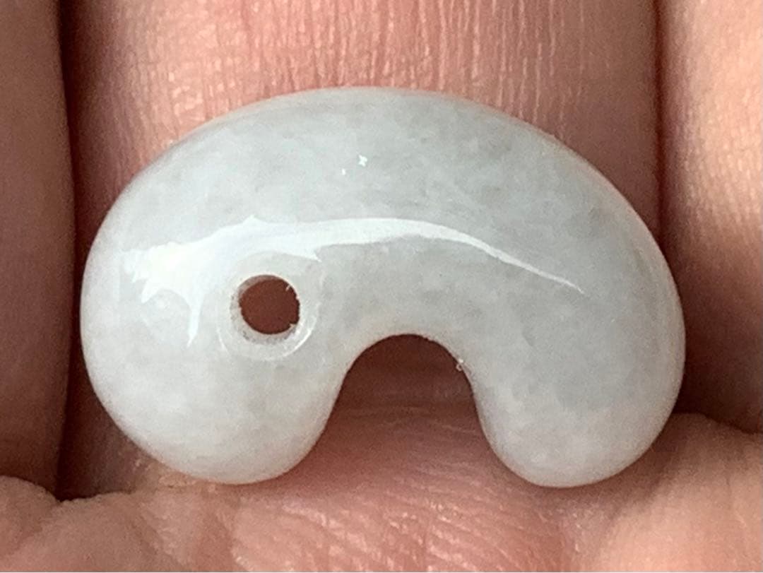 ✳極上‼️ お守りに 糸魚川翡翠勾玉アイスジェイド高額材料使用 鑑別書