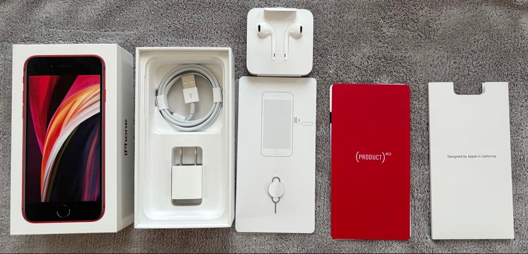 iPhone SE (第2世代) レッド128G SIMフリー 付属品全て有り