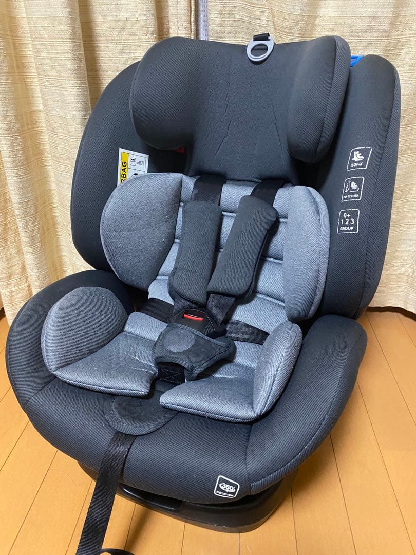 極美品】アイリスプラザ チャイルドシートPZ ISOFIX 回転式 0-10歳
