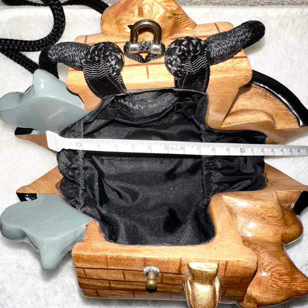 【希少】TIMMY WOODS ショルダーバッグ 木彫り 動物 インテリア小物