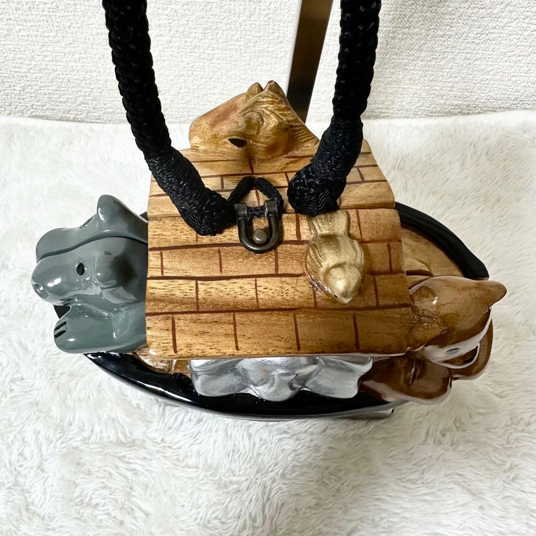 【希少】TIMMY WOODS ショルダーバッグ 木彫り 動物 インテリア小物