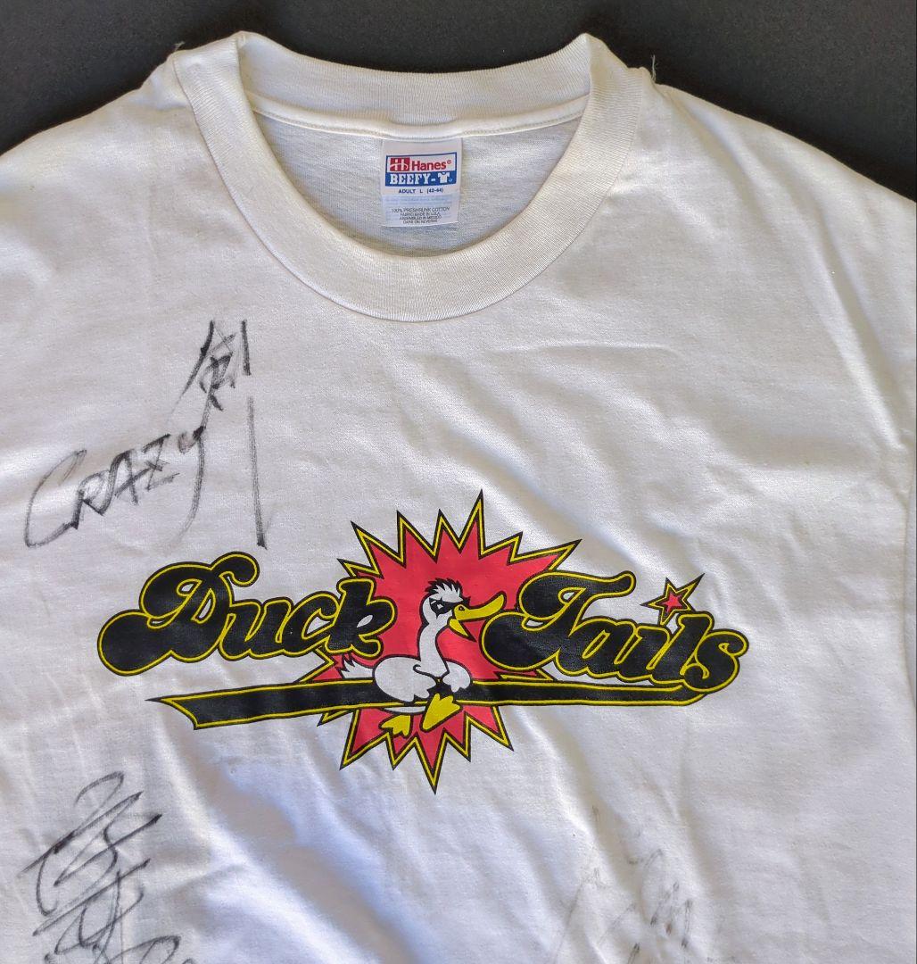 一点物] Duck Tails 直筆サインTシャツ 横山剣さん在籍期の物