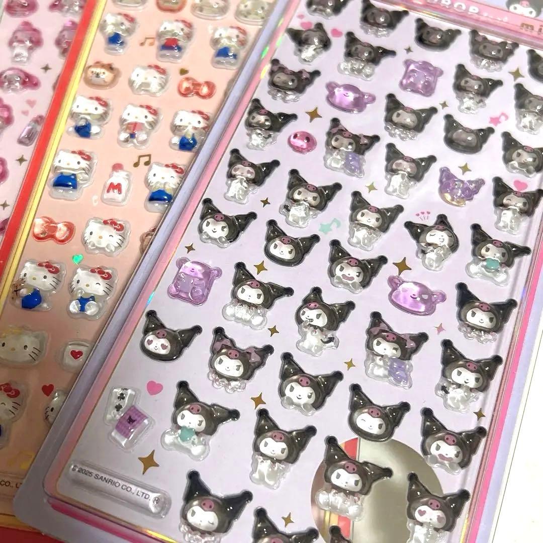 【正規品】即日発送！　サンリオ ハローキティ ボンボンドロップシール ミニ　6枚