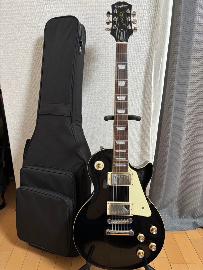 Juno ジュノ ST ストラトキャスター タイプ 黒 ブラック メイプル指板