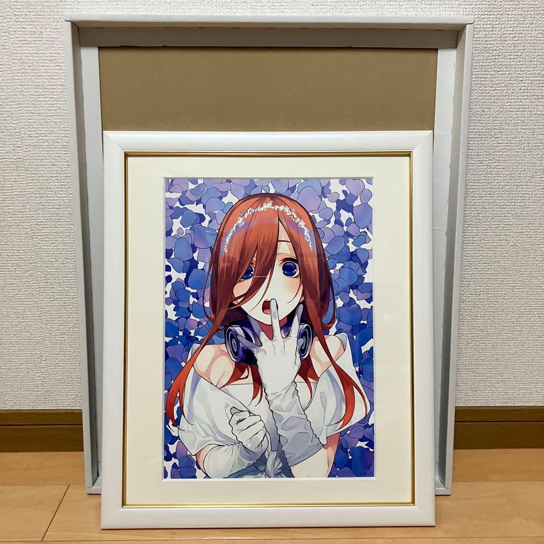 五等分の花嫁 anique 中野三玖 記念額装絵 グッズ アニメ コレクション