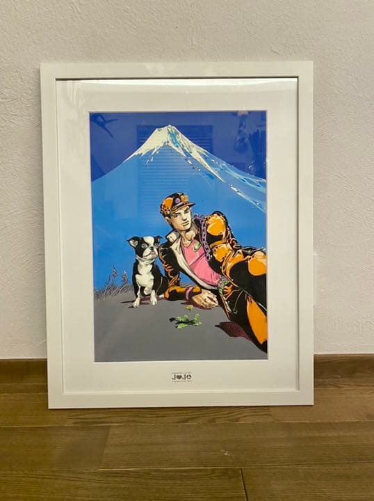 ジョジョの奇妙な冒険 複製原画 承太郎 イギー 富士山 ショップ