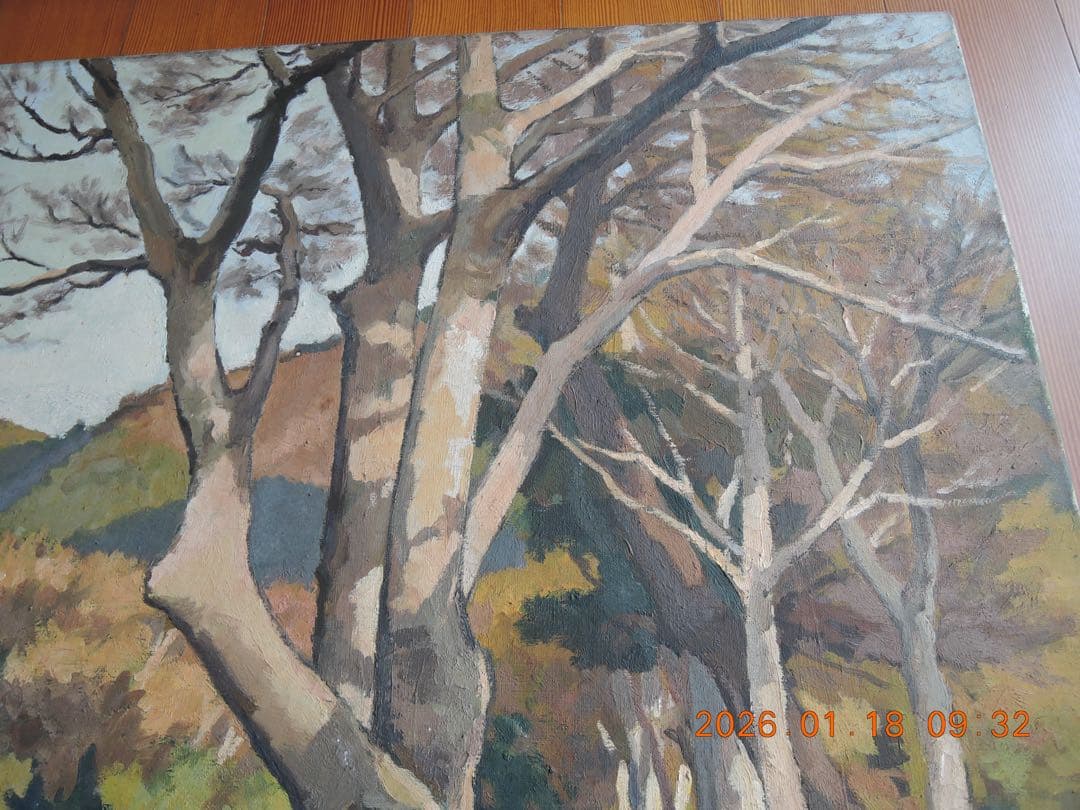 NO.636 水沼兼雄／風景画 ／油絵／長門峡