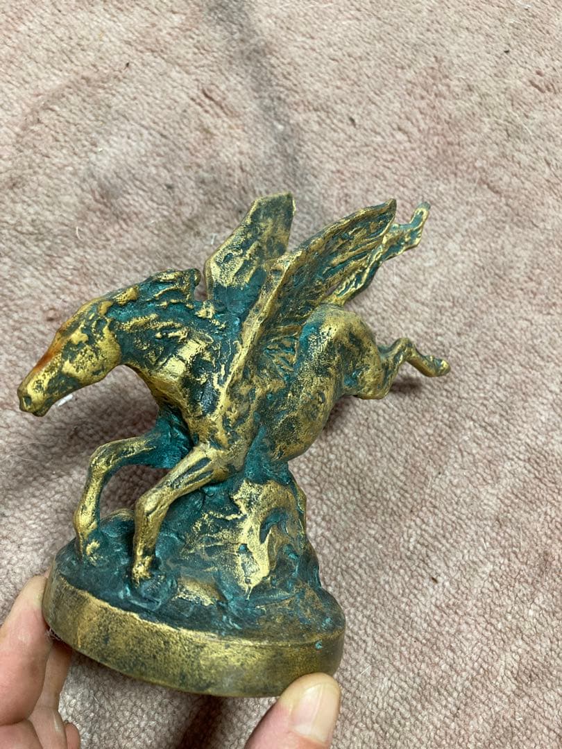 ぽ*れ様 北村西望 彫刻 西望作 銅製 馬 ペガサス 骨董品 美術品