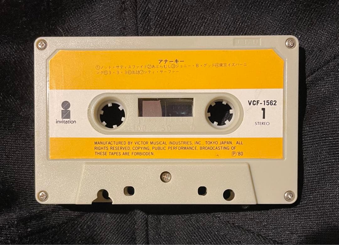 アナーキー 1st カセットテープ】