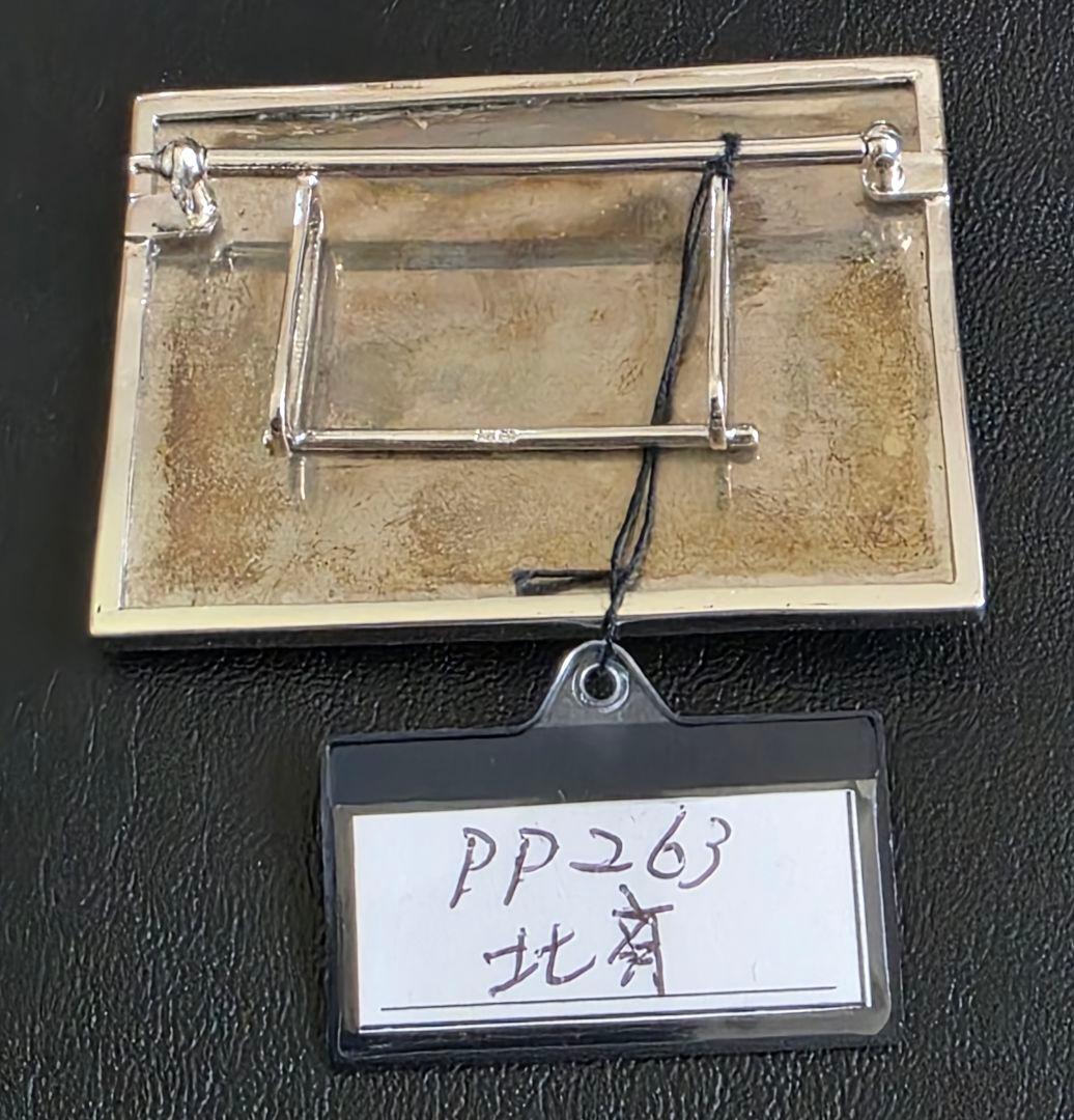 希少】Shyo Miyama 銀製ベルトバックル／インテリアスタンド（北斎)