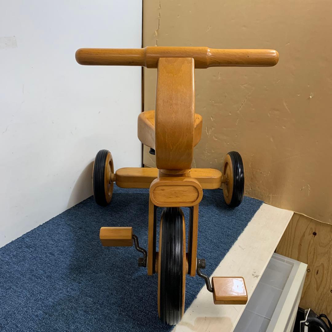 希少 木製 柏木工 KASHIWA幼児用 乗用玩具 三輪車 トライク 希少 木製