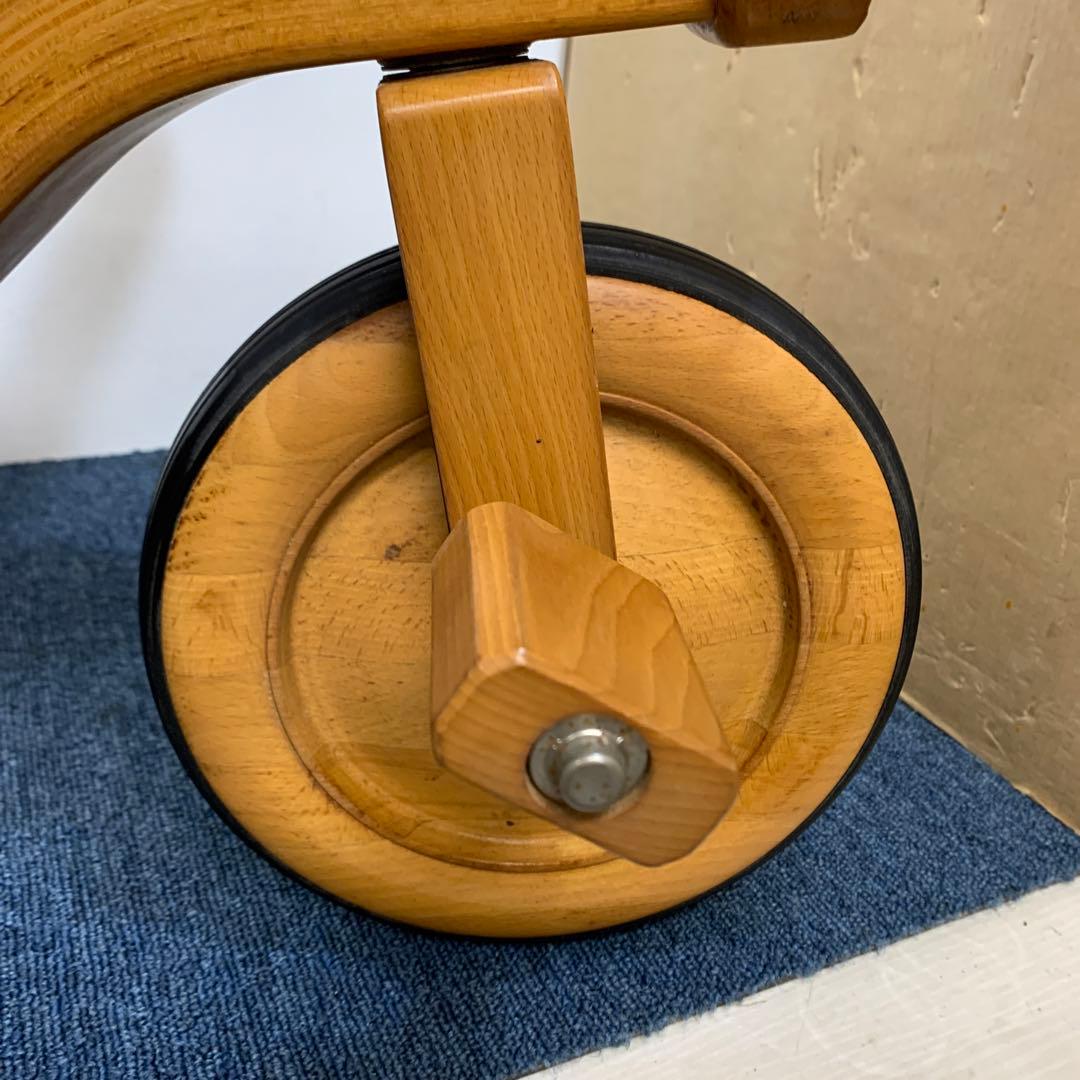 希少 木製 柏木工 KASHIWA幼児用 乗用玩具 三輪車 トライク 希少 木製