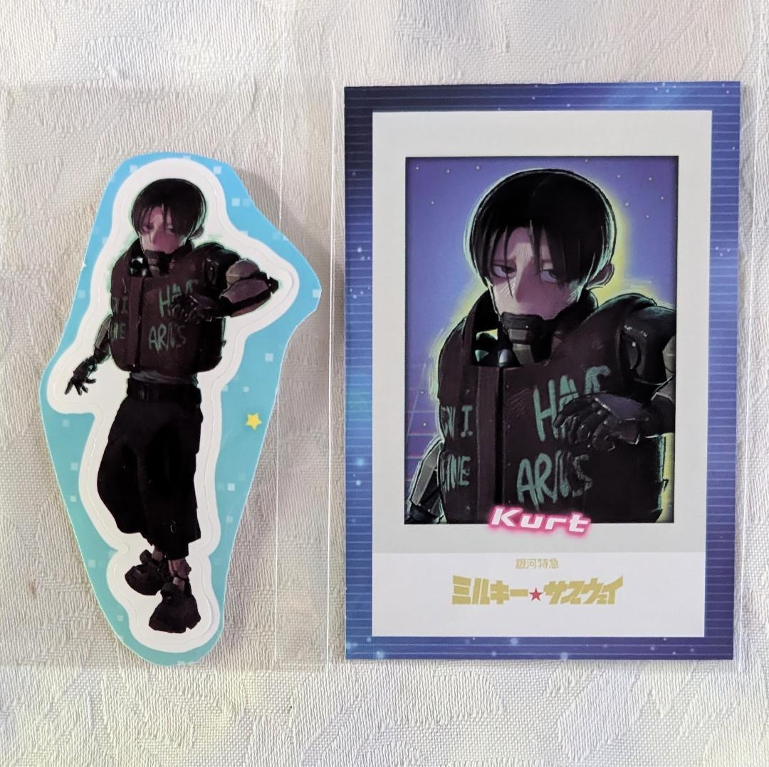 ミルキーサブウェイ カート＆マックス アクブロ 缶バッジ アクキー フォトカード