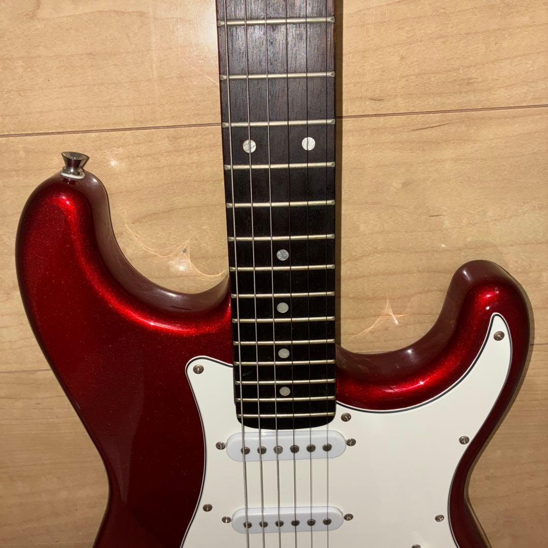 ラメ！調整済み！プレイテックのストラトキャスタータイプエレキギター