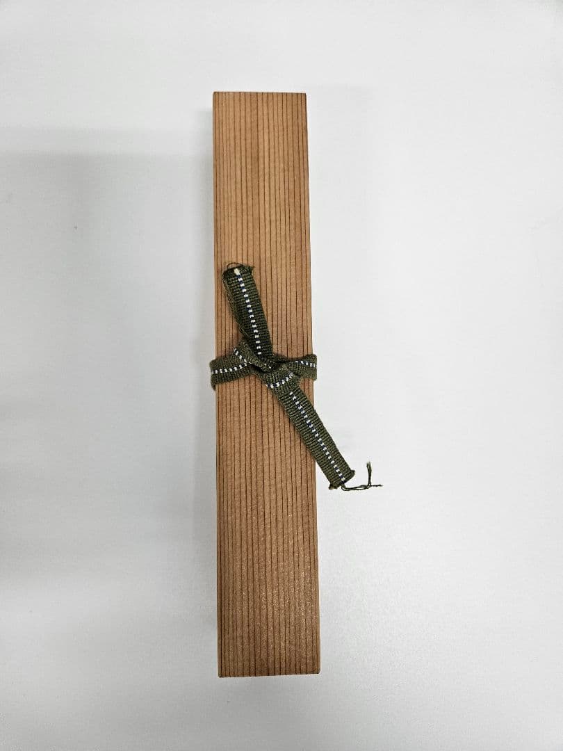 吉田高仙 作 茶杓「泪」利休写 共箱 共筒 略歴付 完品