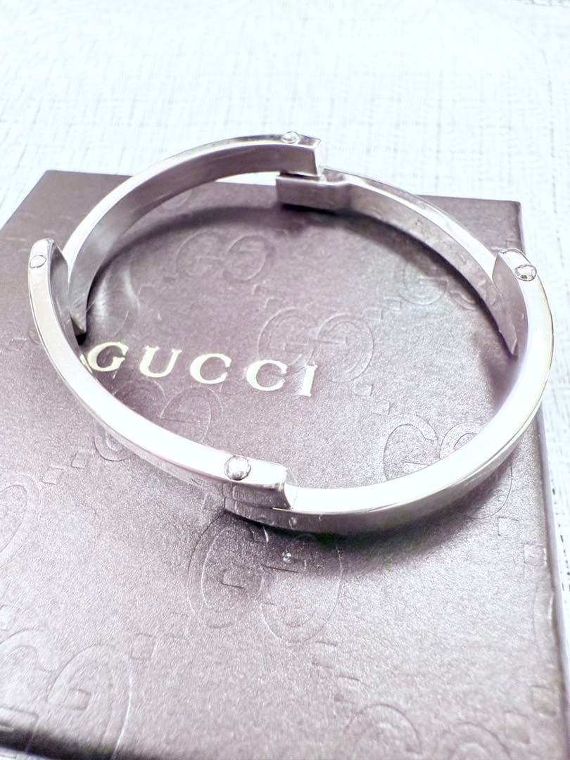 グッチ　バングル　ブレスレット　G ロゴ シルバー 925 バングル