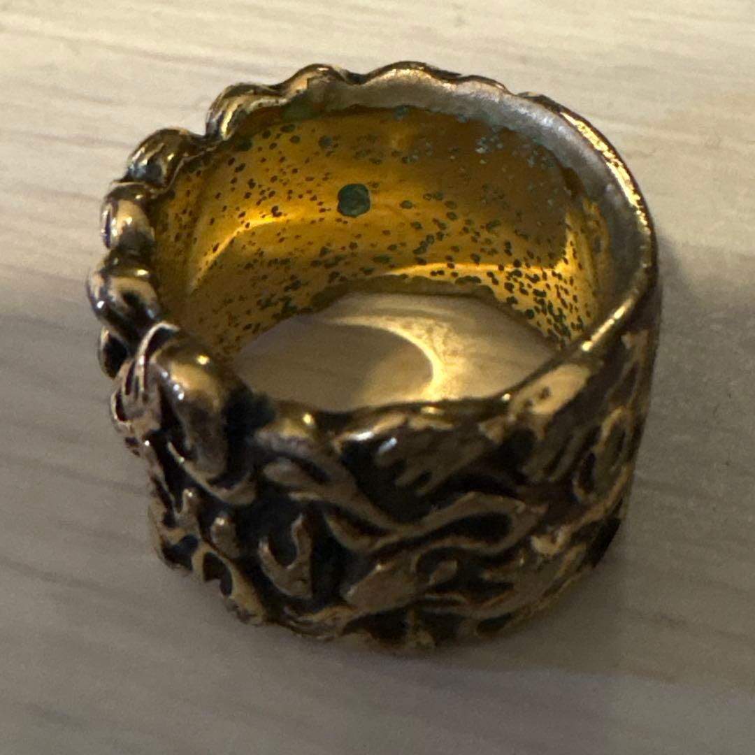 GUCCI　たてがみ　リング　ゴールド