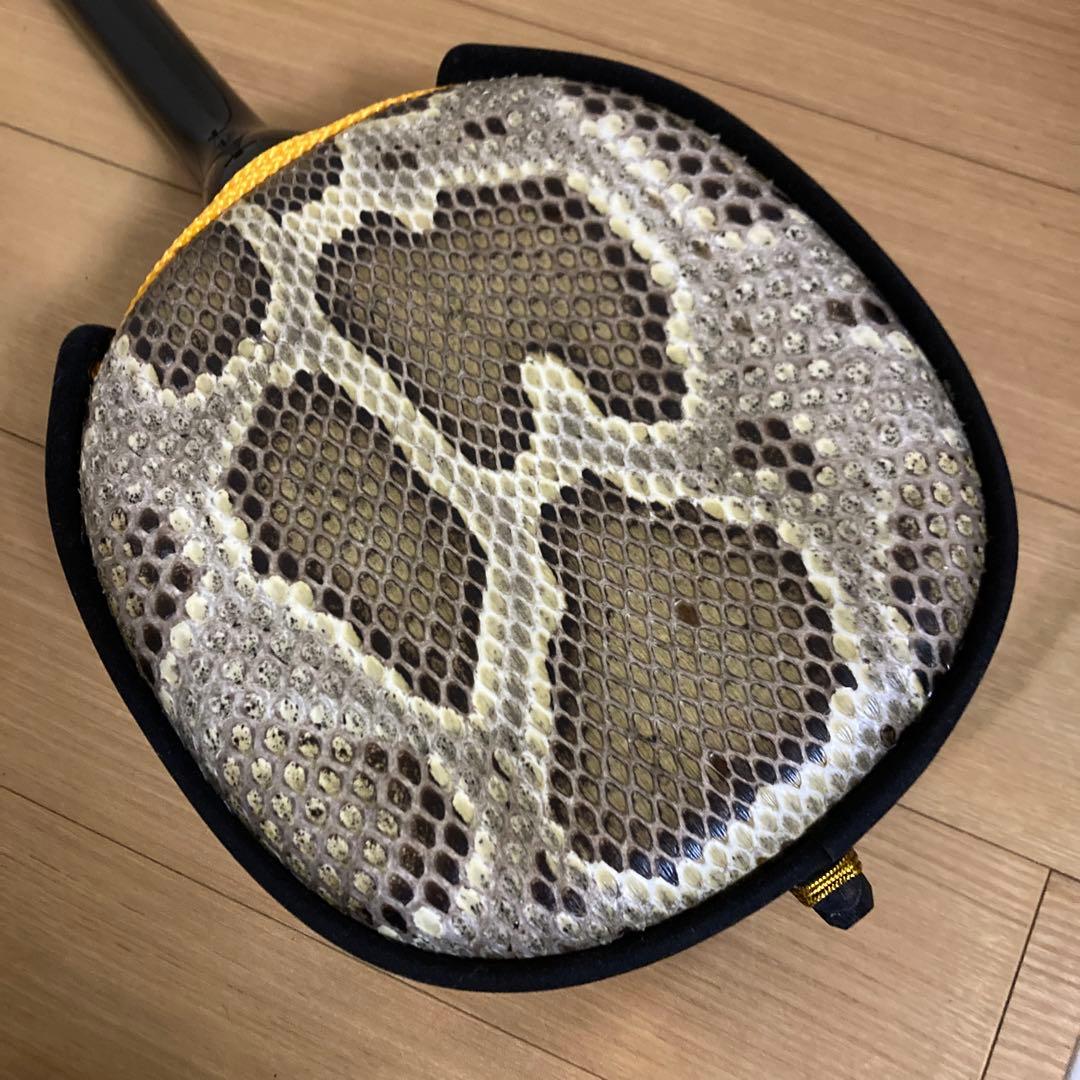 沖縄三線　蛇本革　ケース付き