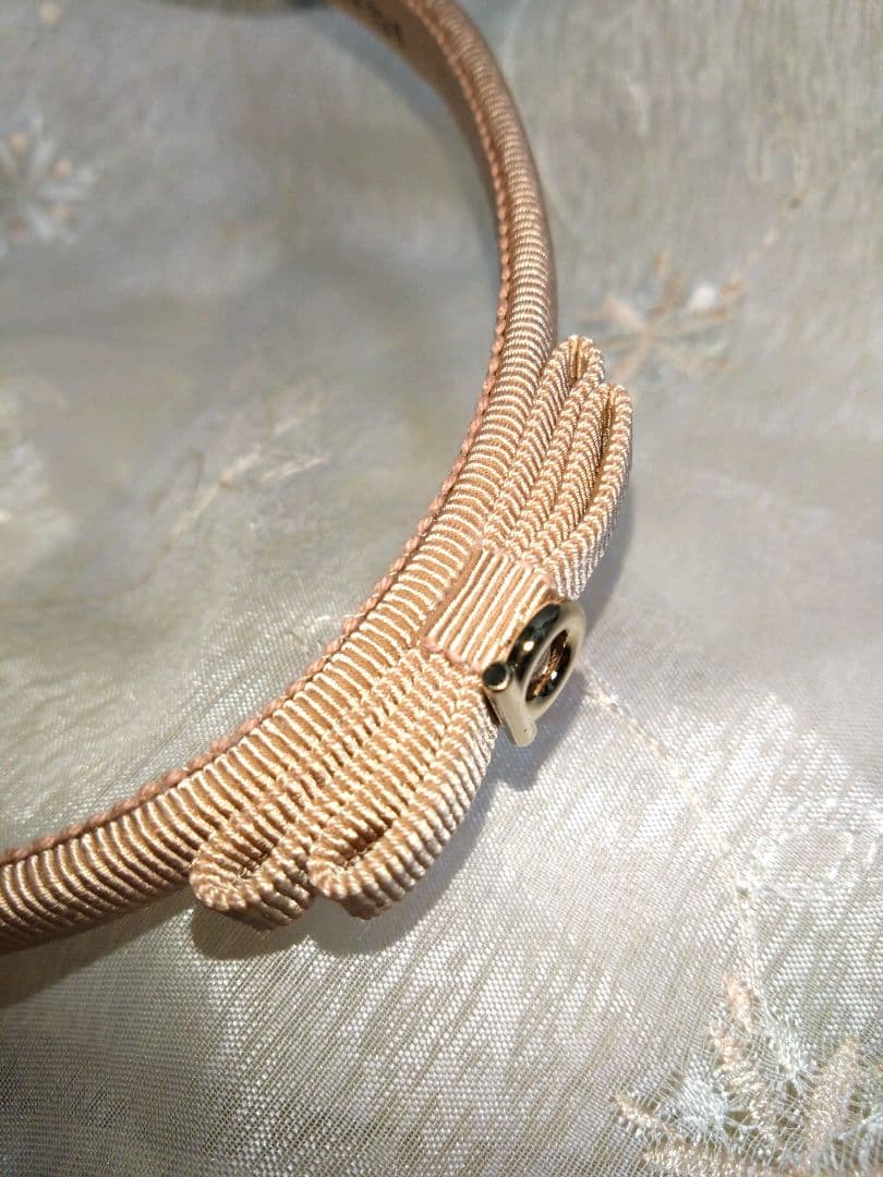 サルヴァトーレ フェラガモ 　ガンチーニ　リボンカチューシャ　ピンク