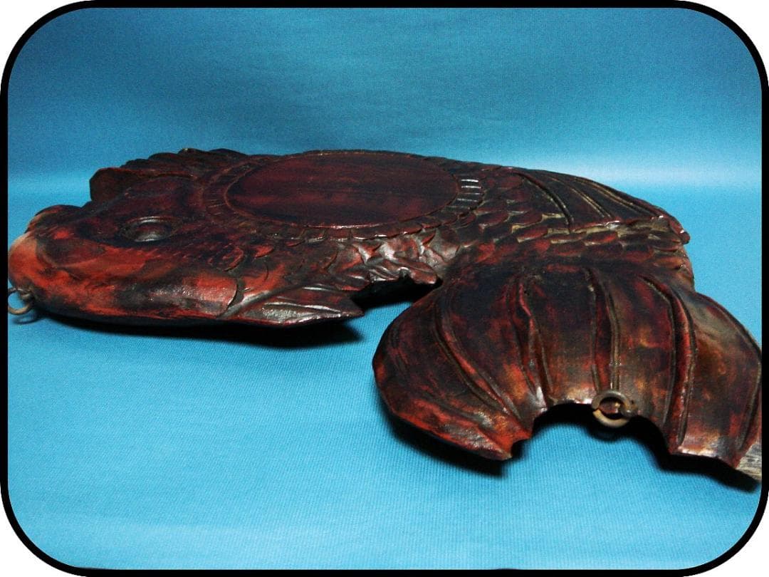 833『木製 魚板 魚鼓』 /骨董品 古美術 古玩 アンティーク