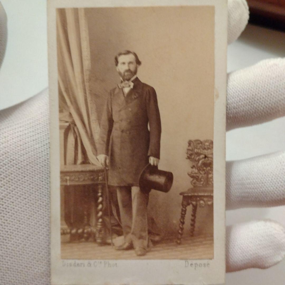 ジュゼッペ・ヴェルディ カルテ・デ・ヴィジット 鶏卵写真 パリ撮影