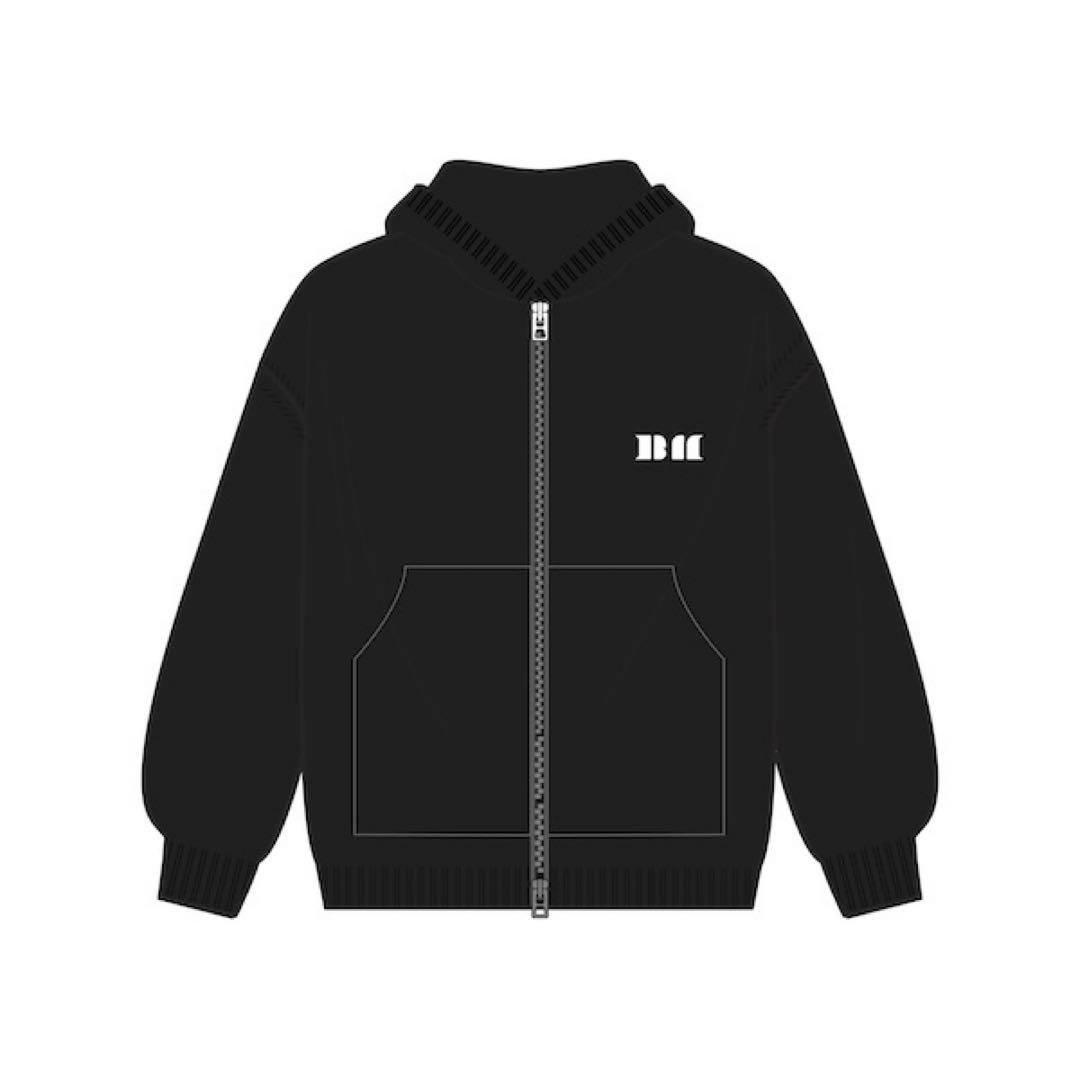 BABYMONSTER ベビモン フーディー パーカー XL black - メルカリ