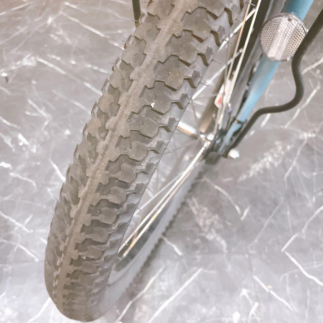 【28】電動自転車 前後子乗せ付きYAMAHA PAS Babby ブルーグレー