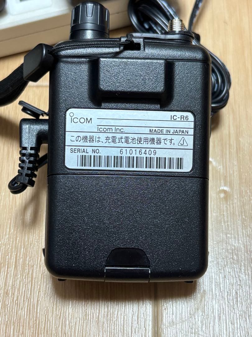 ICOM 広帯域受信機 IC-R6 航空無線 ＆ SRH103アンテナセット