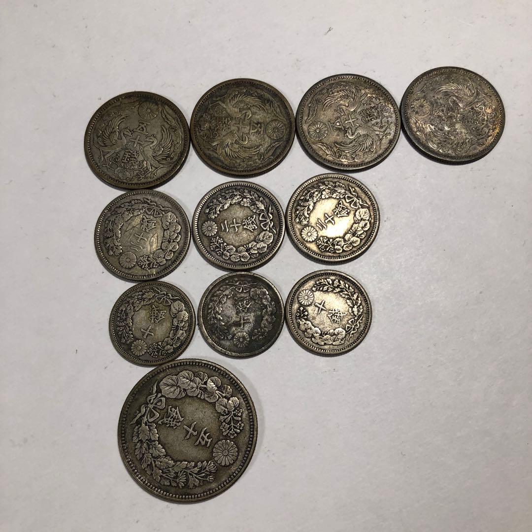 モ*ー様 13034 日本 旧貨幣 銀製 コイン セット