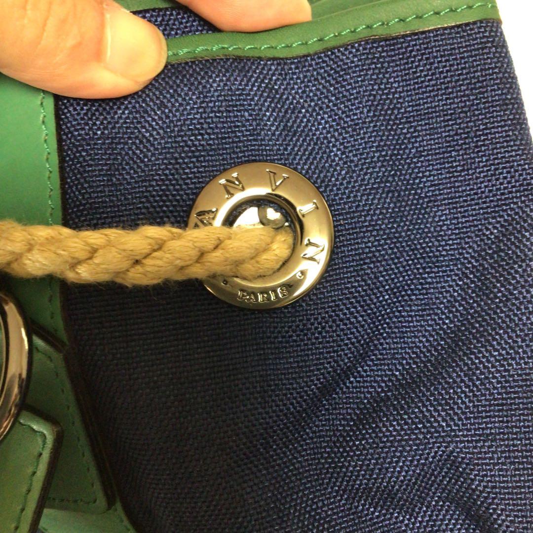 LANVIN SPORTS ショルダーバッグ ネイビー/グリーン