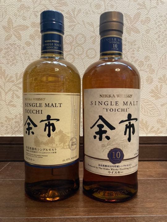 新品未開封！】シングルモルト余市10年と余市ノンエイジの飲み比べ2本